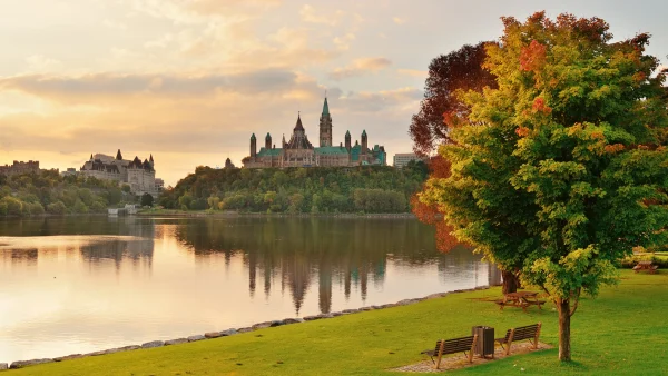 Sunset view of Ottawa