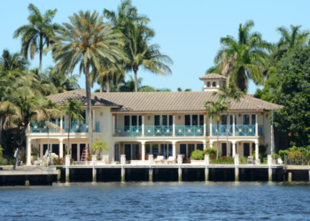 A waterfront home in Florida.