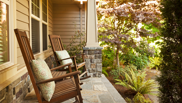 A front porch.