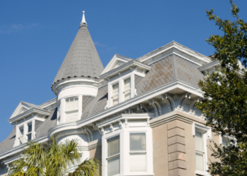 A victorian style home.