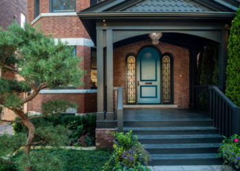 The front porch of a house.