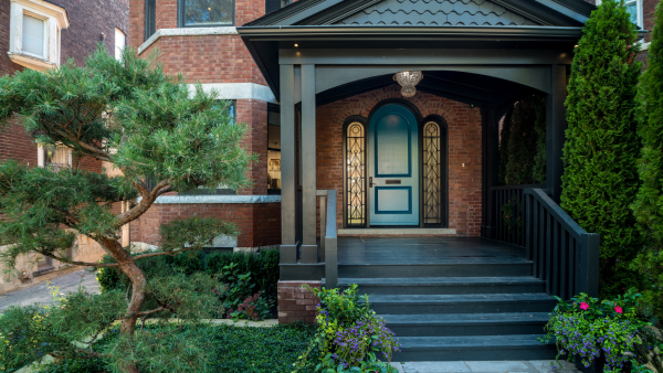 The front porch of a house.
