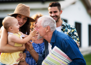 A multigenerational family.