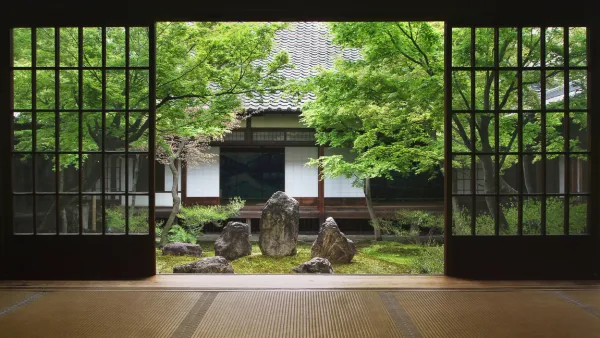 Japanese Zen garden.