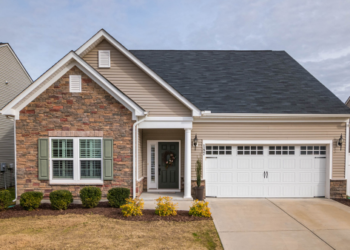 The outside of a detached home.