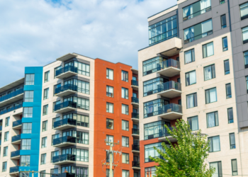 Condo buildings in Montreal.