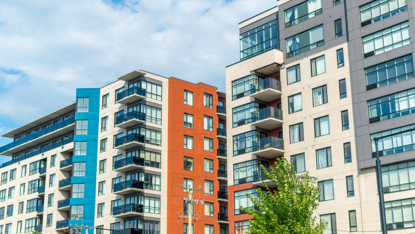 Condo buildings in Montreal.