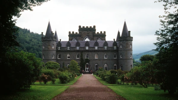 Castle on large property.