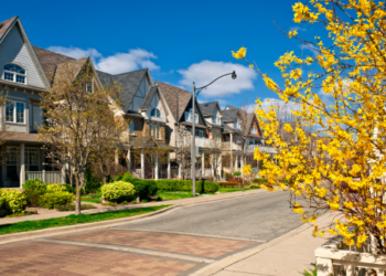 A row of houses in Toronto.