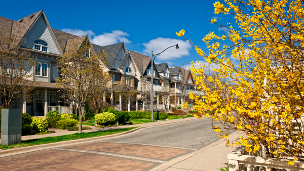 A row of houses in Toronto.