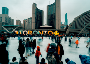 Toronto outdoor skating.