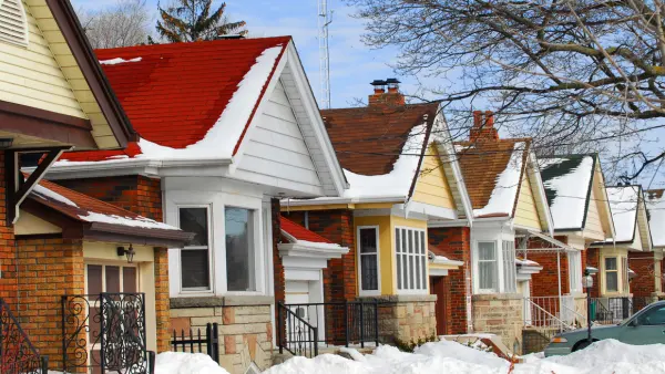 A row of homes