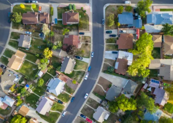 Skyview of a neighbourhood