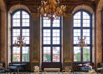 Living room in a castle.