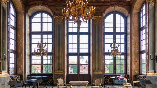 Living room in a castle.