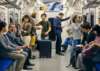 People on subway.