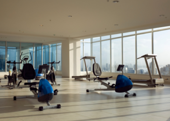 A gym in condo.