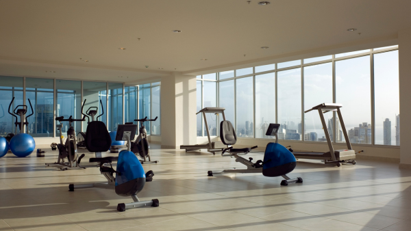 A gym in condo.