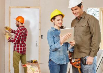 A couple doing renovations on their home