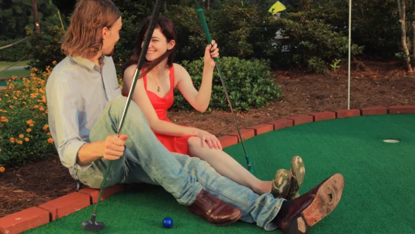 Mini golf date.