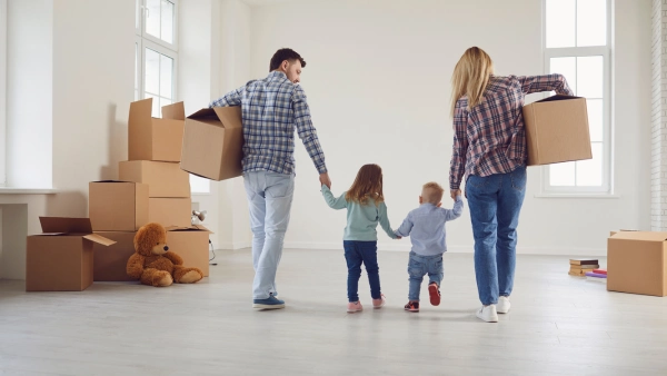 A family moving.