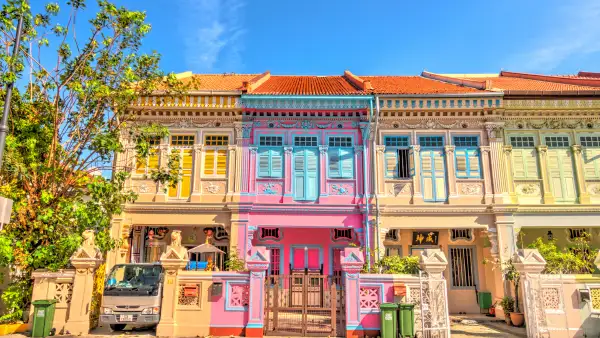 A row of homes in Singapore