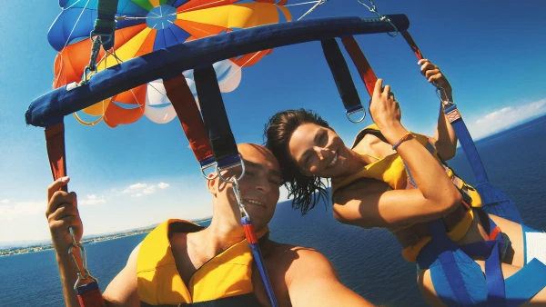 Parasailing.