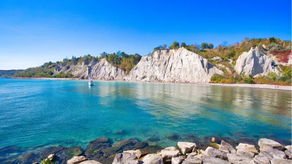 A rocky Ontario beach