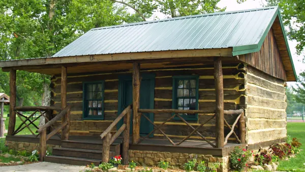 A log cabin