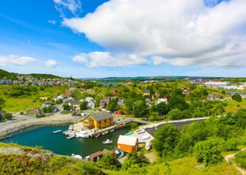 Newfoundland on a bright and sunny day