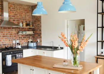 A modern rustic kitchen