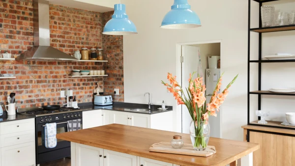 A modern rustic kitchen