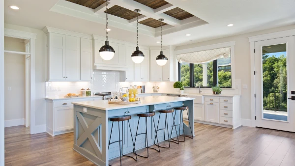 A modern bright kitchen