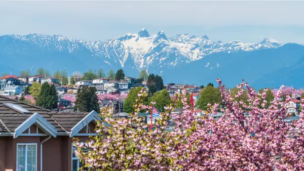 View of the Vancouver mountains