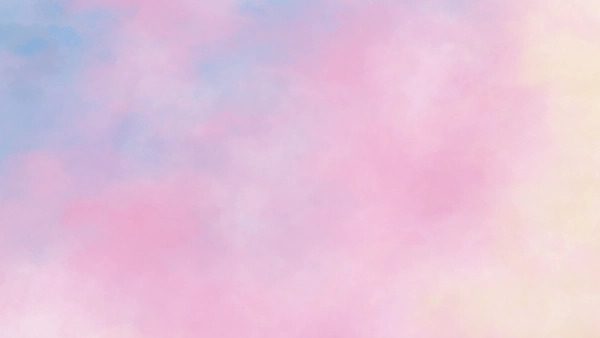 Pink, blue and yellow clouds