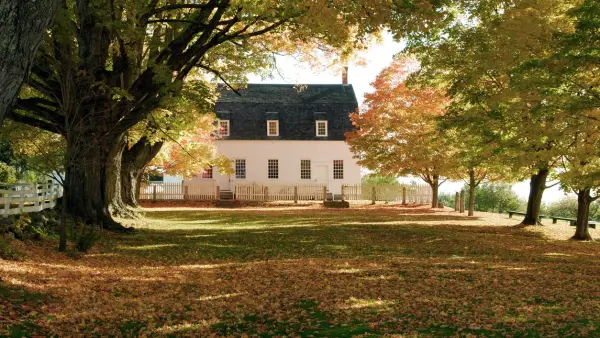 A modern farmhouse.