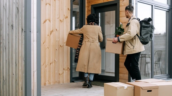 couple moving into new home