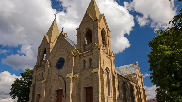 A church.