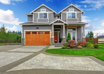 the exterior of a house that's well manicured