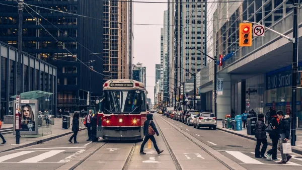 Cold winter day in Toronto