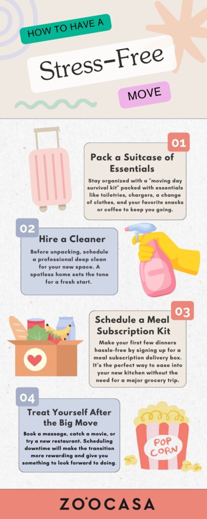 infographic with tips on how to have a fun move