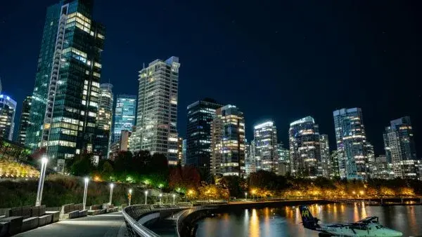 Vancouver at night