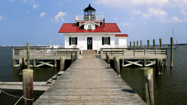 A pier in Manteo, North Carolina