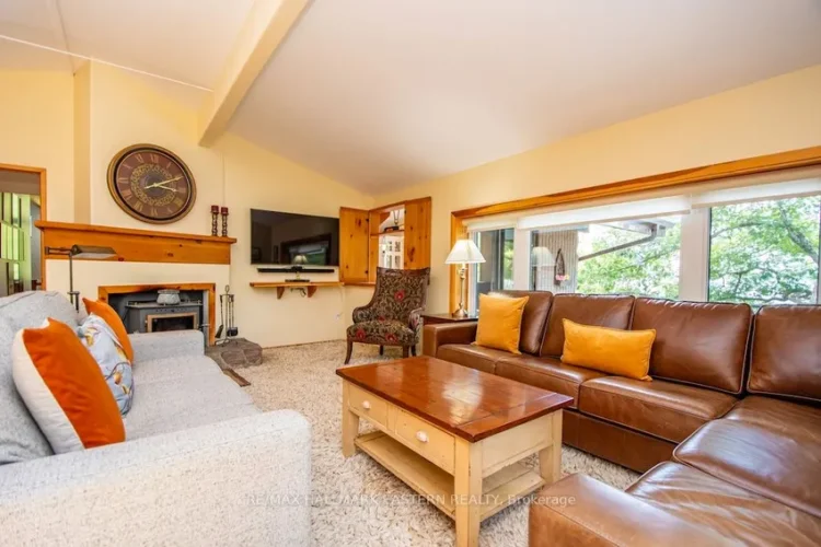 The living room of an Ontario cottage