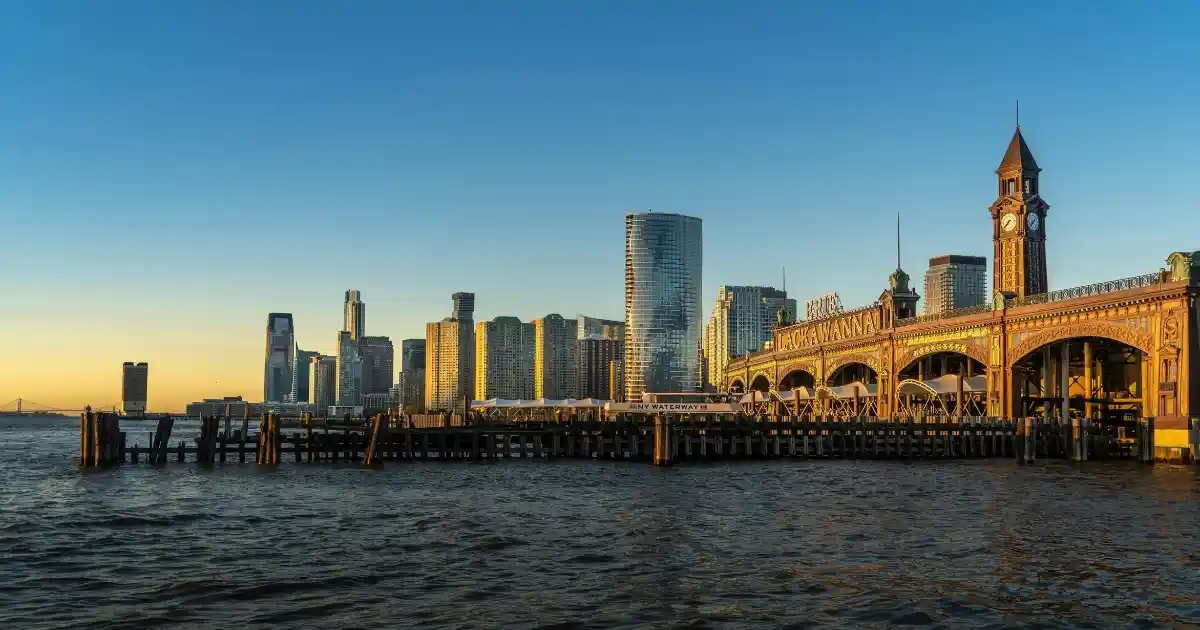 Scenic view of Hoboken's pier