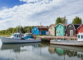 Colourful homes in the east coast of canada