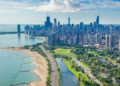 Skyline view of Chicago in the summer