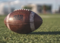 football on a green field