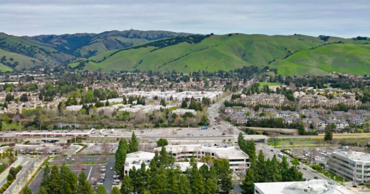 Aerial view of Freemont, CA