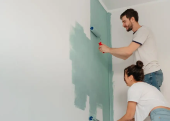 painting a wall